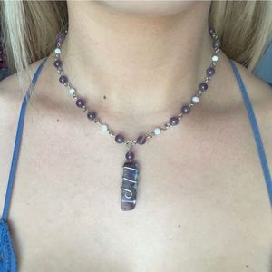 Handmade Amethyst Necklace :)